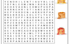 Pancake Day Word Search Printable