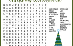 10 Best Kids Christmas Word Search Printable Printablee