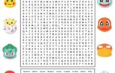 10 Best Pokemon Word Search Puzzles Printable Printablee