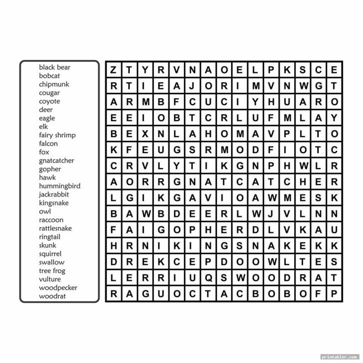 100 Word Searches Printable Gridgit | Printable Word Search
