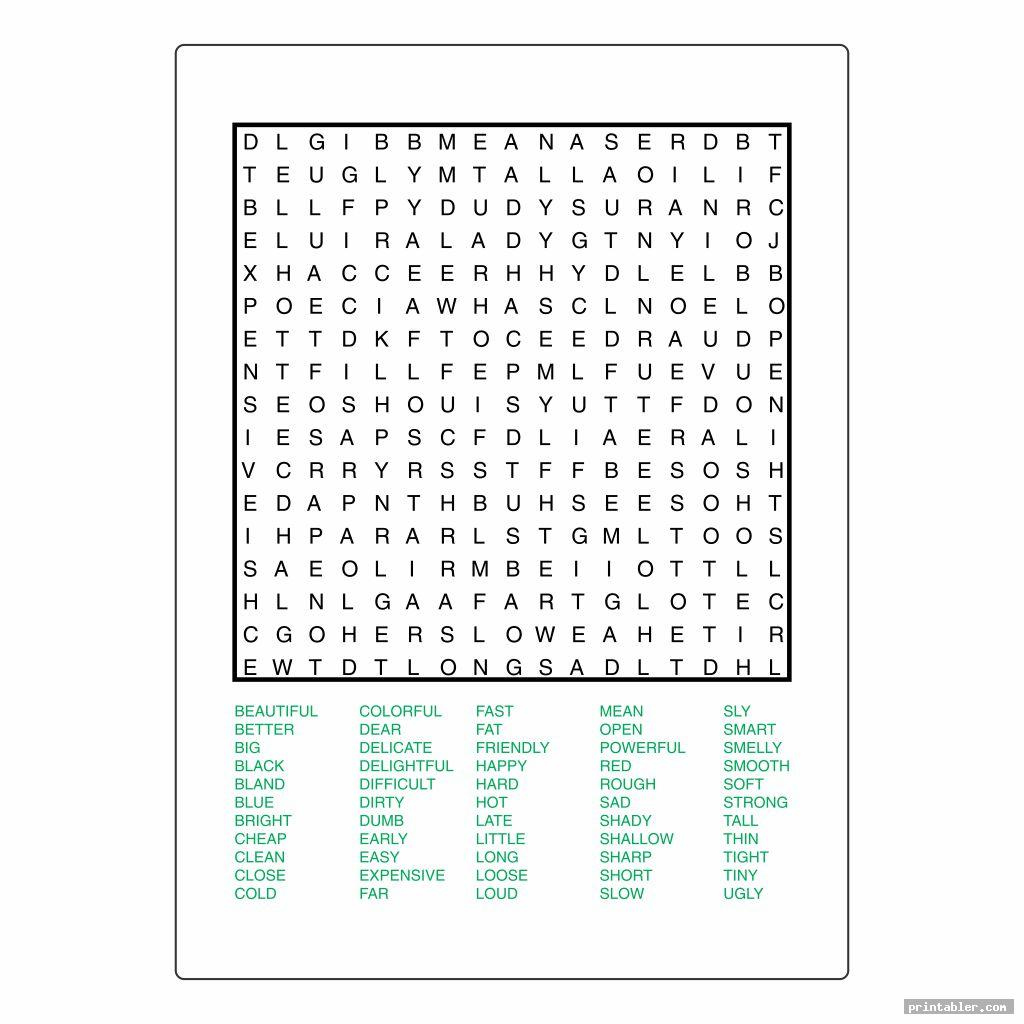 100 Word Searches Printable Gridgit
