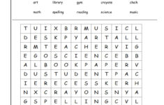 2nd Grade Word Search Best Coloring Pages For Kids