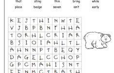 2nd Grade Word Search Best Coloring Pages For Kids