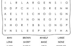 2nd Grade Word Search Cool2bKids