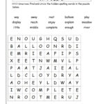 2Nd Grade Word Search Free Printable Free Printable