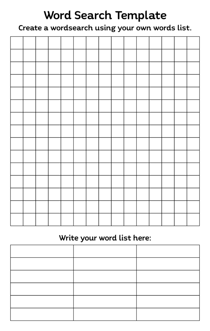 4 Best Blank Word Search Puzzles Printable Printablee | Printable Word ...