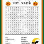 4 Best Printable Halloween Word Search Worksheets Printablee