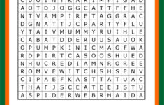 4 Best Printable Halloween Word Search Worksheets Printablee