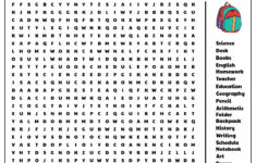 4 Best School Word Search Puzzles Printable Printablee