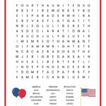 4th Of July Word Search Free Printable Easy Holidays Crafts 4th Of
