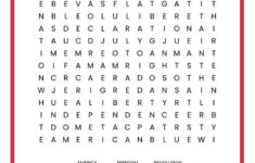 4th Of July Word Search Free Printable Easy Holidays Crafts 4th Of