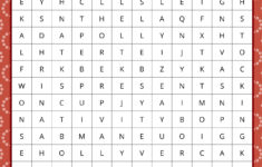 5 Best Christmas Word Search Puzzles Printable Printablee