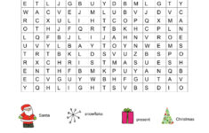 5 Best Printable Christmas Word Search Worksheets Adult Printablee