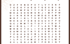 5 Best Thanksgiving Printable Word Searches 2nd Grade Printablee