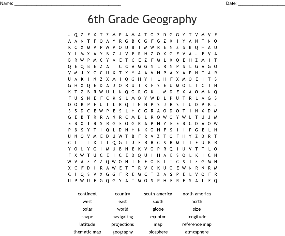 6Th Grade Math Vocabulary Words Standard 6 ns 1 4 6 rp 1 Word 