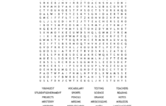 6th Grade Word Search Printable Word Search Printable