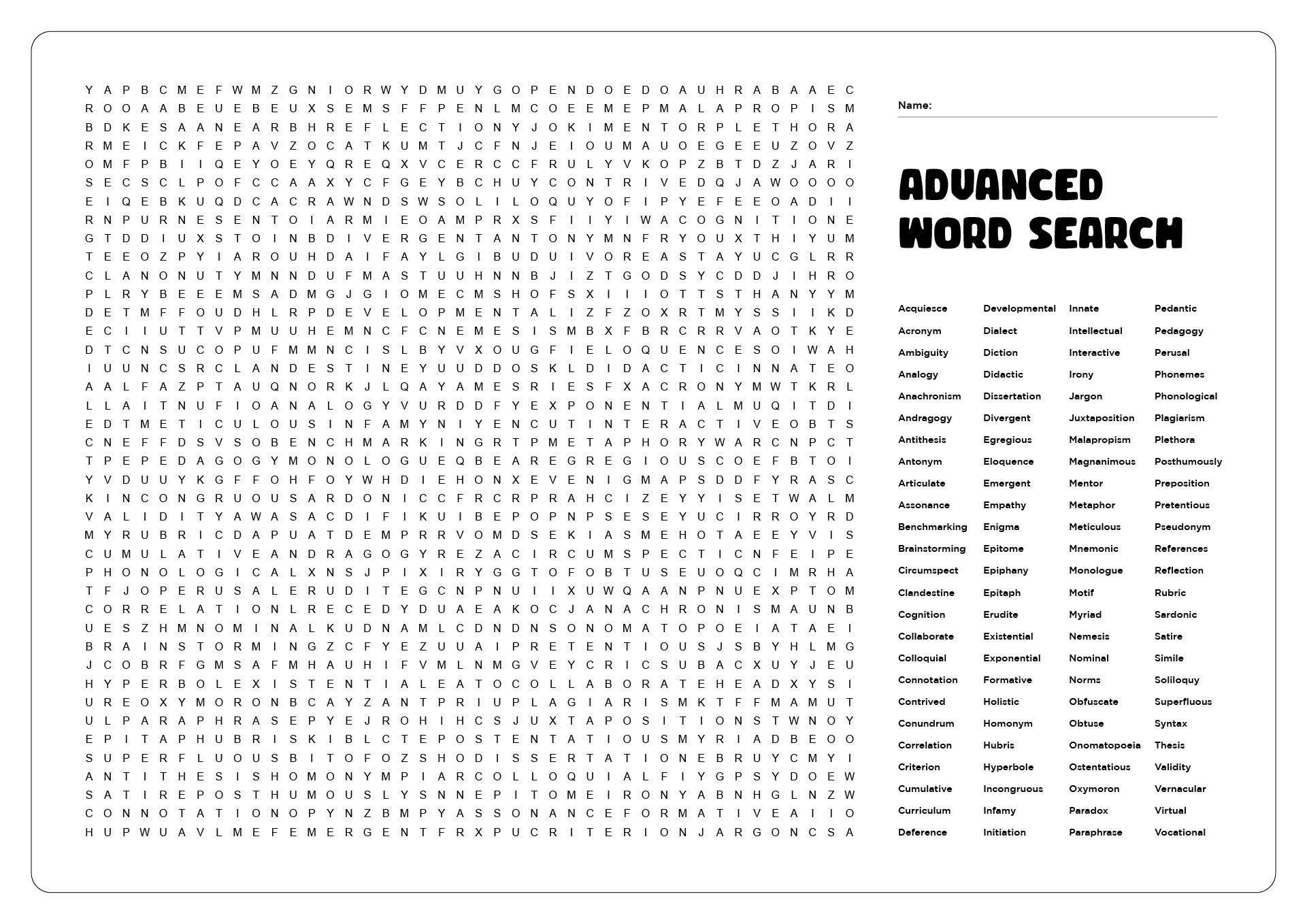 8 Best 100 Word Word Searches Printable Printablee