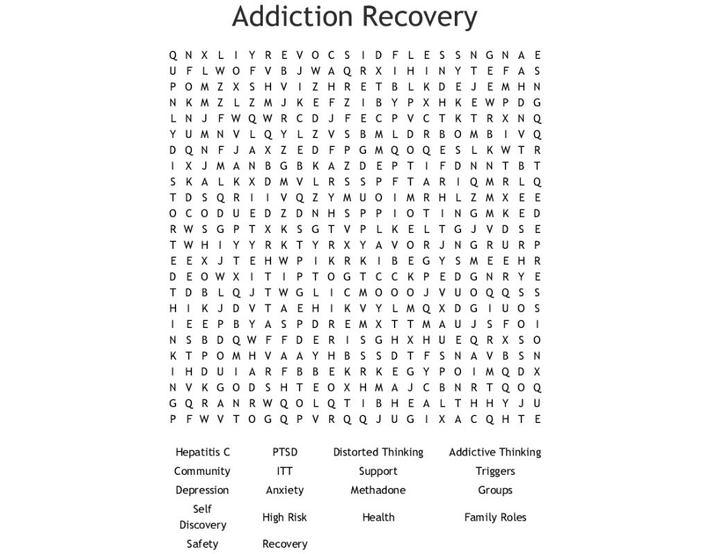 Addiction Recovery Word Search Wordmint Printable Recovery Puzzles 