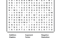 Algebra Word Search