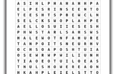 Amazon Funny Bathroom Word Search Puzzle Wall Art Print 11x14