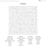 Anime Tv Shows Word Search Wordmint Word Search Printable