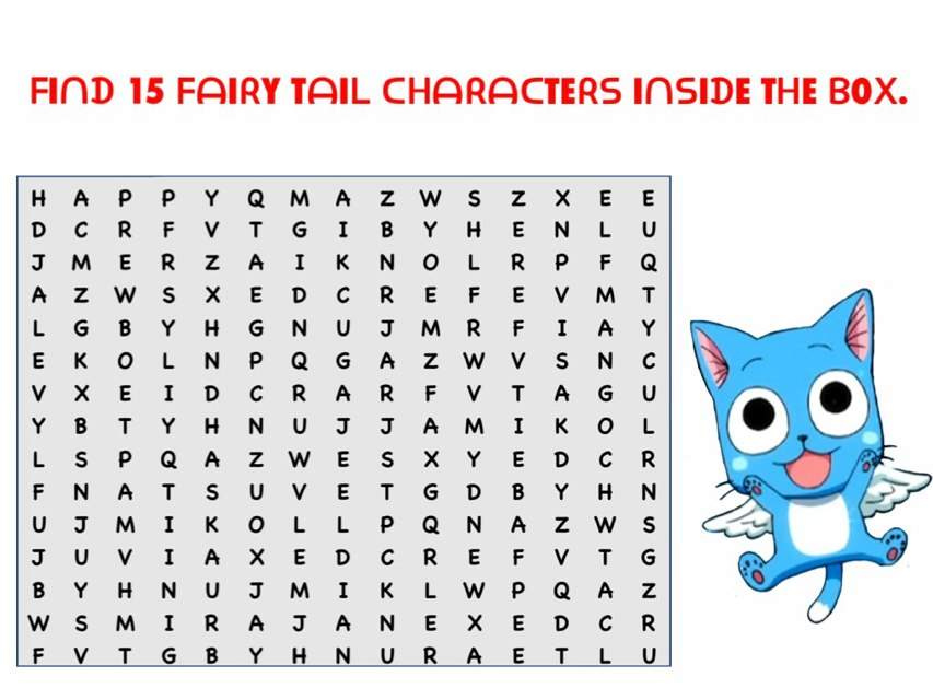 Anime Word Search Challenge 1 Anime Amino