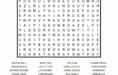 At The Beach Printable Word Search Puzzle Word Search Printables