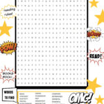 Bam Pow This Superhero Word Search Builds An Epic Vocabulary Http