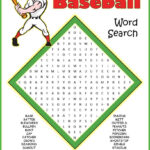 Baseball Word Search Puzzle Kids Will Review Spelling And Reinforce