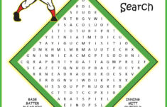 Baseball Word Search Puzzle Kids Will Review Spelling And Reinforce