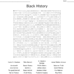 Black History Month Word Search Woo Jr Kids Activities Word