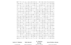 Black History Month Word Search Woo Jr Kids Activities Word