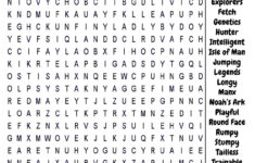 Cat Word Search To Print Activity Shelter