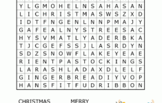 Christmas Inspired Word Search 1 free Printable
