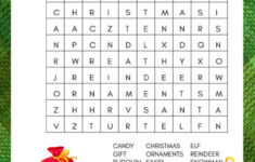 Christmas Word Search For Kids
