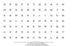 Colors Word Search In Spanish