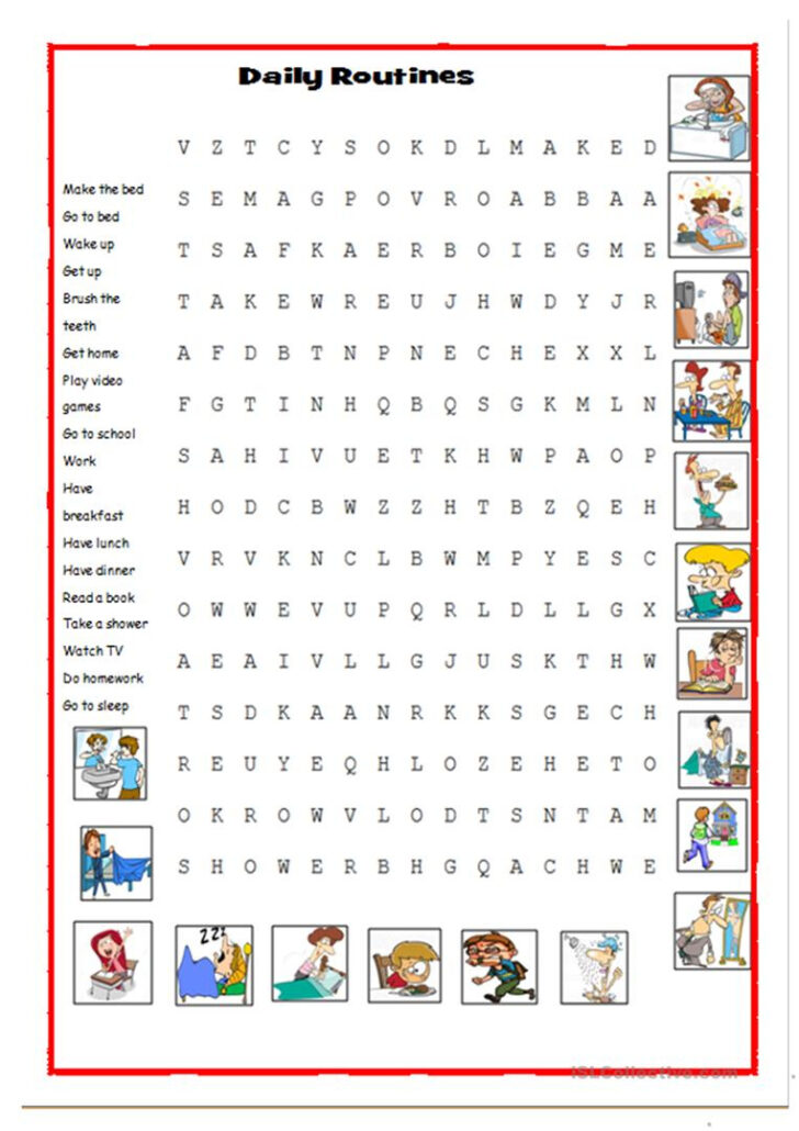 Daily Word Search Printable