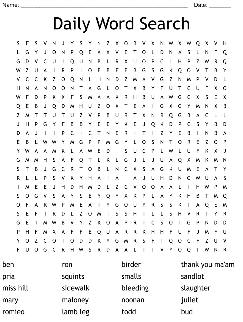 Daily Word Search WordMint