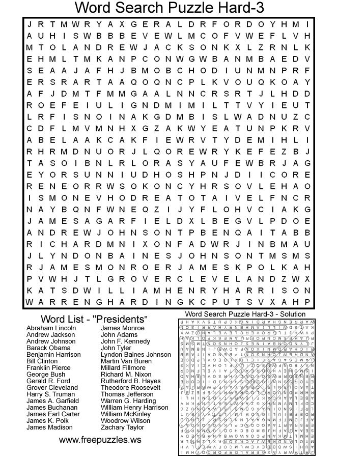 Difficult Word Searches Printable That Are Sassy Tristan Website