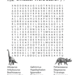 Dinosaurs Word Search