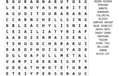 Download Word Search On Anime Shows
