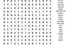 Download Word Search On THE CHURCH