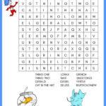 Dr Seuss Word Search For Kids
