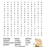 Easter Word Search Free Printable For Kids With Images Spring Words