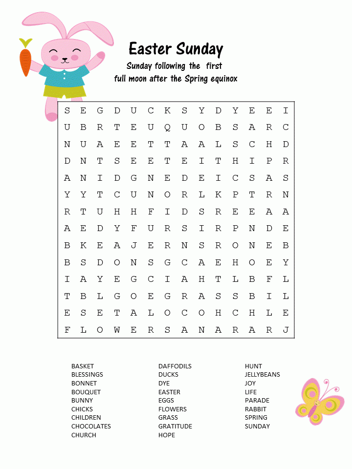 Easter Word Search