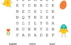 Easy And Simple Word Search Activity Shelter