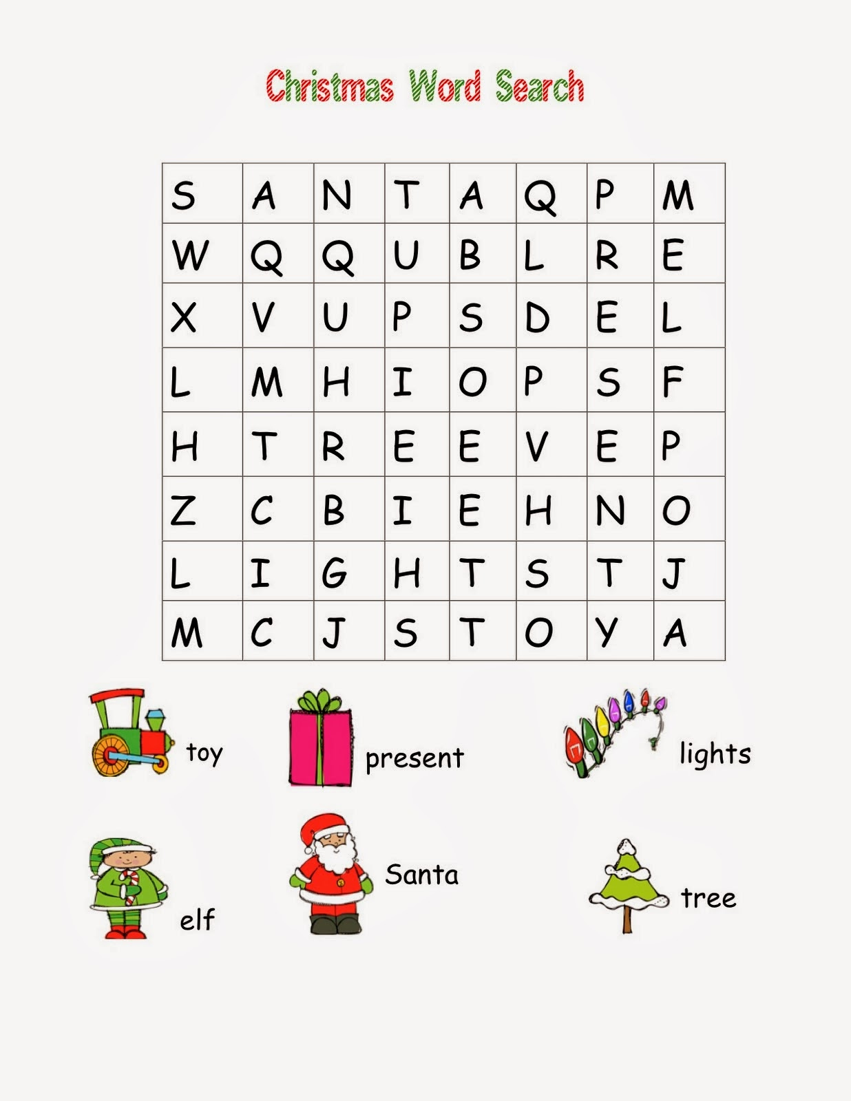 Easy Christmas Word Search HD Wallpapers Blog