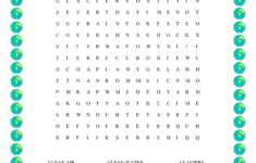Easy Earth Day Wordsearch For Kids