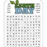 Easy Earth Day Wordsearch For Kids