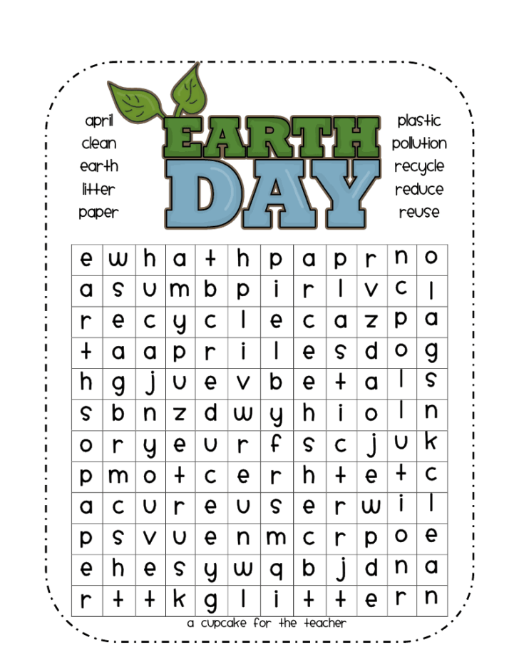 Earth Day Word Search Printable